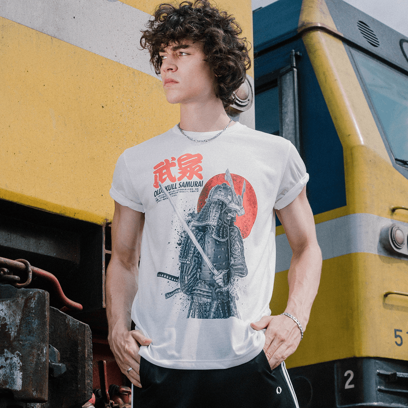 New Miyamoto Musashi Samurai T-Shirt – Niten Ichi Ryu Kendo Design, Men's Regular Fit, Black