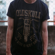 Load image into Gallery viewer, Dirt?  Dirtbike shirt? If it ain't dirty, you aren't a dirt biker.  Your bike isnt a fashion statement, it’s a lifestyle. Dirtbike, It’s a part of who you are. You don’t ride only on weekends, you Ride Everyday. Experience the OldSkull Shirts quality. Old Skull Shirts are the coolest shirts you'll own.  - Oldskull Shirts Store USA the best shirt store in North America.