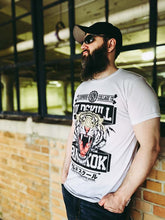 Load image into Gallery viewer, EYES OF THE TIGER - Bangkok Tiger Roaring on Oldskull Shirt T shirt Oldskull Shirts Store USA the best store in North America