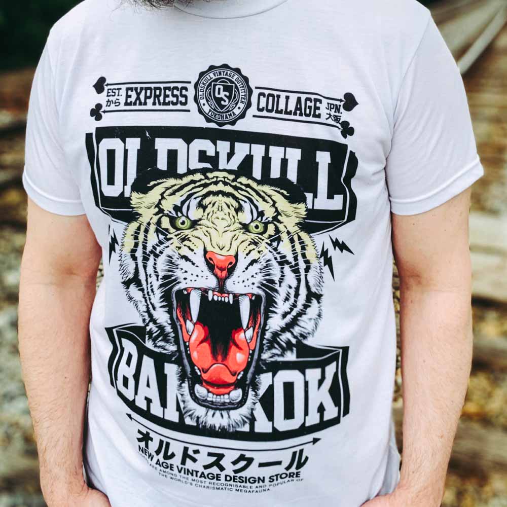 EYES OF THE TIGER - T shirt Oldskull Shirts Store USA the best store in North America