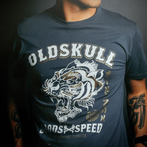 Goods and Speed Tiger Motorcycle Racing Shirt - Hear the Tiger Roar on this Oldskull Shirt OldSkull Store USA the best store in North America